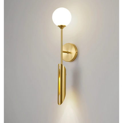 Kimphoria Modern Minimalist 2 Light Brass / Blacken Gold Wall Sconce