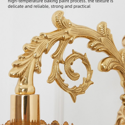 Kimphoria European Luxury Crystal Brass Wall Sconce