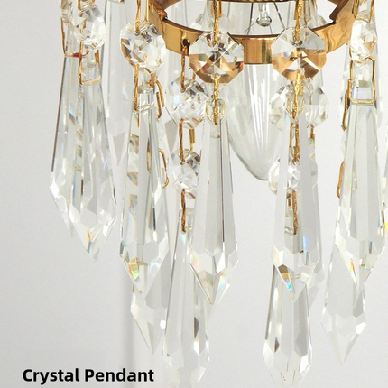 Kimphoria European Luxury Crystal Brass Wall Sconce