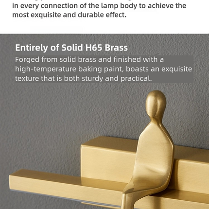Kimphoria 3 Color Dimmable Brass / Blacken Gold Wall Sconce