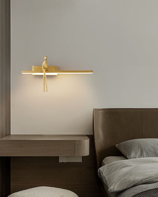 Kimphoria 3 Color Dimmable Brass / Blacken Gold Wall Sconce