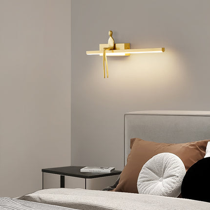 Kimphoria 3 Color Dimmable Brass / Blacken Gold Wall Sconce