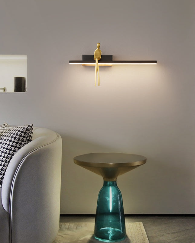 Kimphoria 3 Color Dimmable Brass / Blacken Gold Wall Sconce