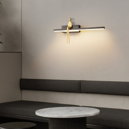Kimphoria 3 Color Dimmable Brass / Blacken Gold Wall Sconce