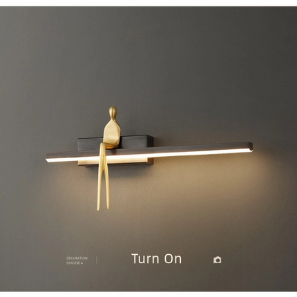 Kimphoria 3 Color Dimmable Brass / Blacken Gold Wall Sconce