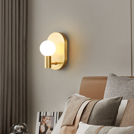 Kimphoria Modern Minimalist Brass / Matte Black Wall Sconce