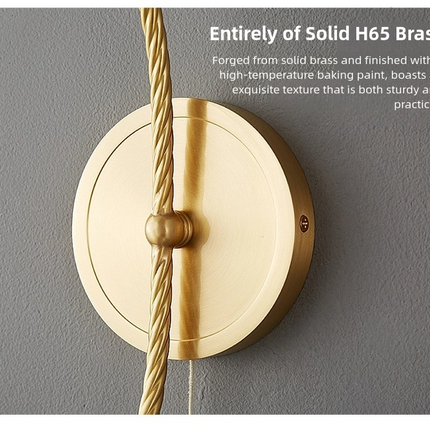 Kimphoria Traditional Brass Armed Wall Sconce