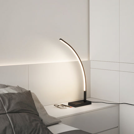 Kimphoria Modern Minimalist Brass / Blacken Gold Desk Lamp, 3 Color Dimmable